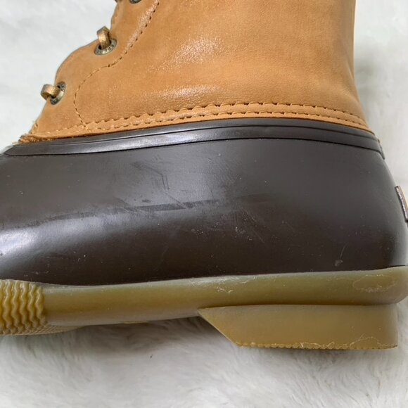 Sperry STS85527 Women’s Brown Leather Duck Boots Size 7 - Picture 14 of 16